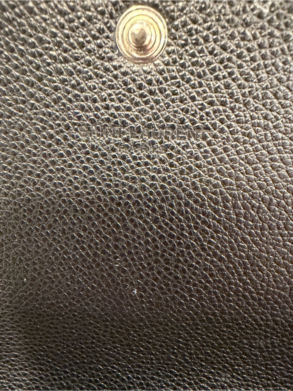 Saint Laurent Black Pebbled Leather Long Wallet - Picture 4 of 7